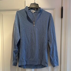 Peter Millar Light Blue Zip-Up Pullover